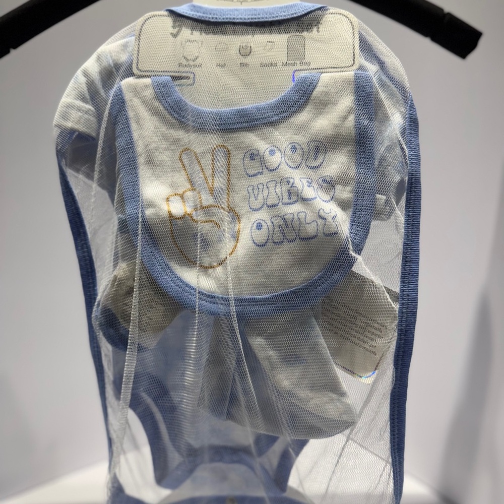 NWT Quiltex 4-Piece Baby Set – “Good Vibes Only” Tie-Dye Bodysuit